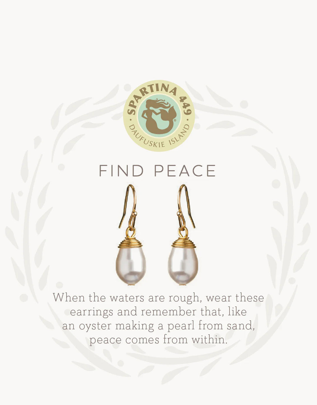Sea La Vie Find Peace Drop Earrings