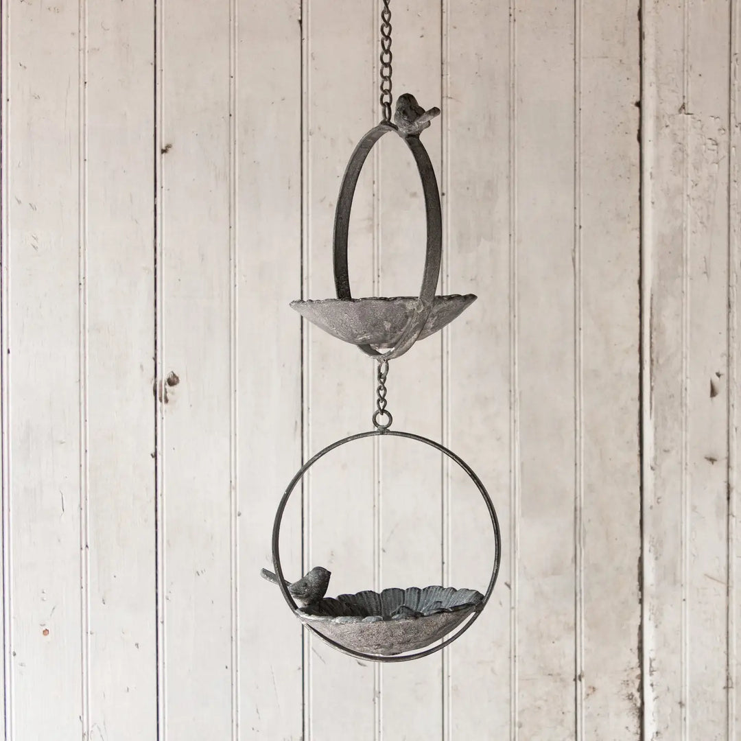 Two-Tiered Hanging Bird Feeder