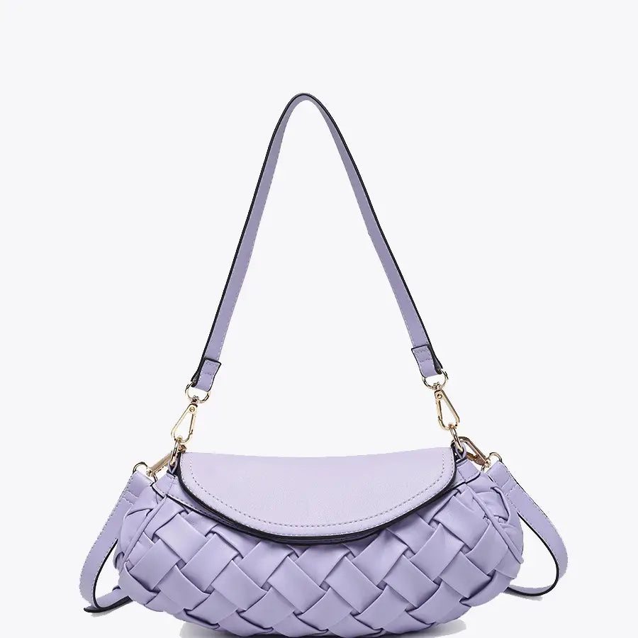 Kaleen Woven Satchel w/ Crossbody Strap
