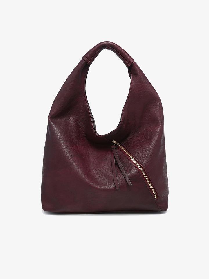 Kat Distressed Hobo Bag