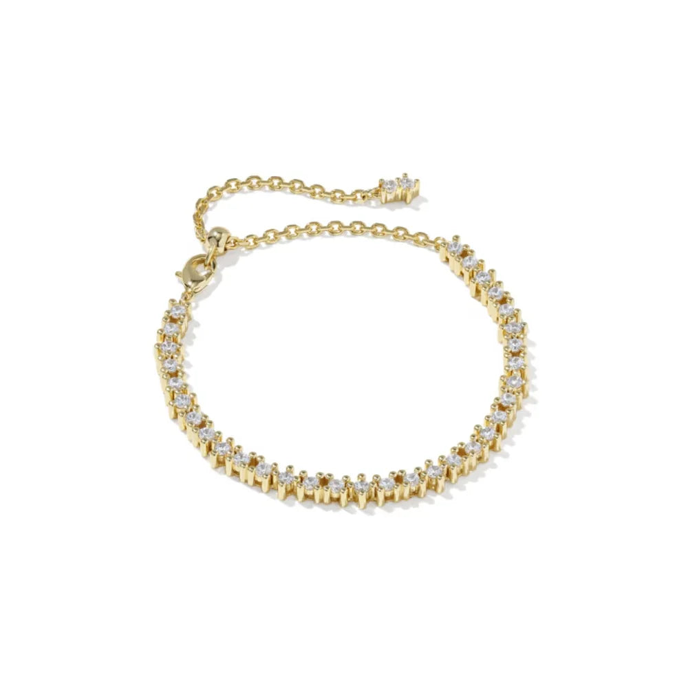 KENDRA SCOTT Fate Gold Tennis Bracelet