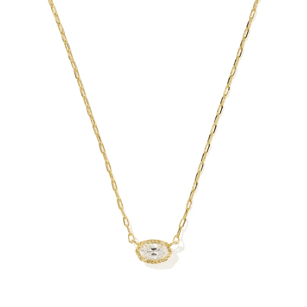 Kendra Scott Mini Elisa Luxe Gold Pendant Necklace