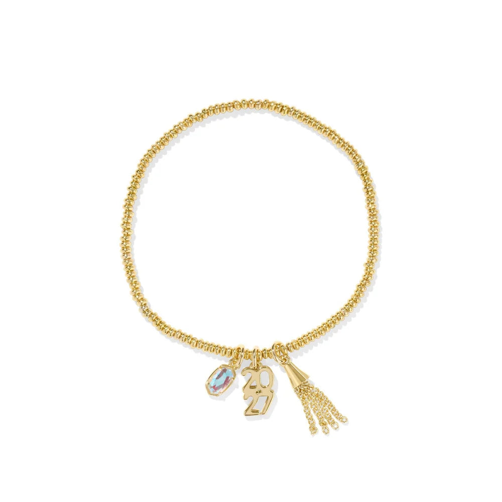 Kendra Scott Gold 2027 Graduation Stretch Bracelet