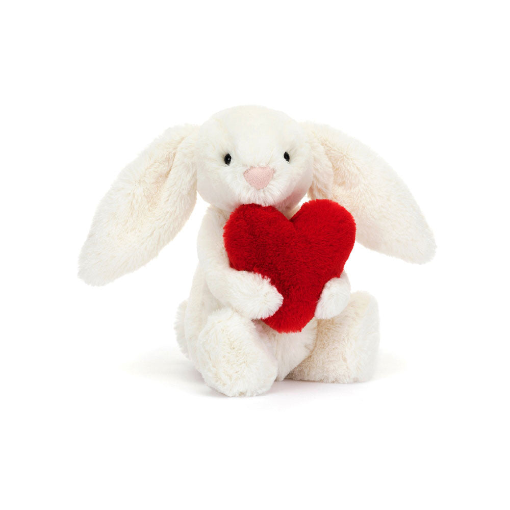 I am Little Red Love Heart Bashful Bunny