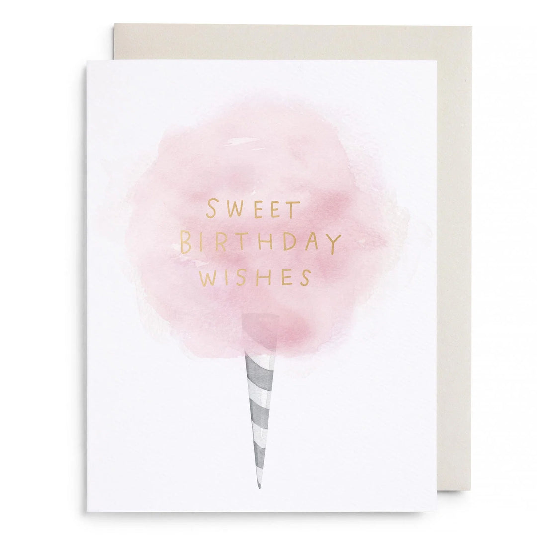 Cotton candy birthday card