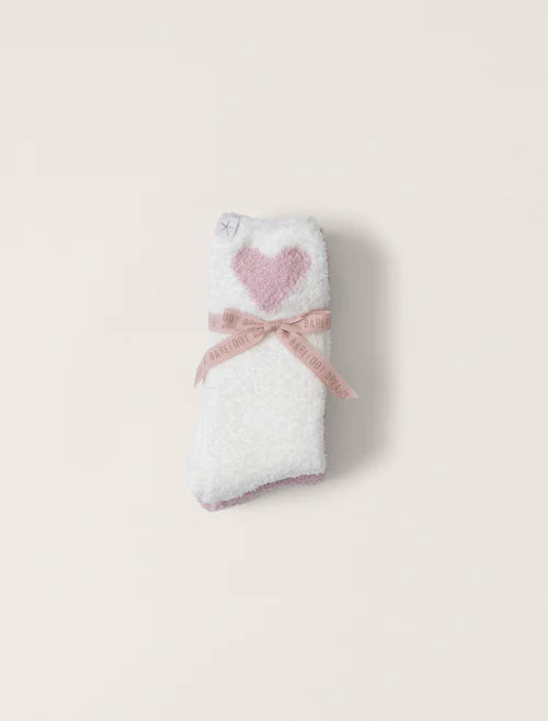 Cozychic Heart Print Sock Set