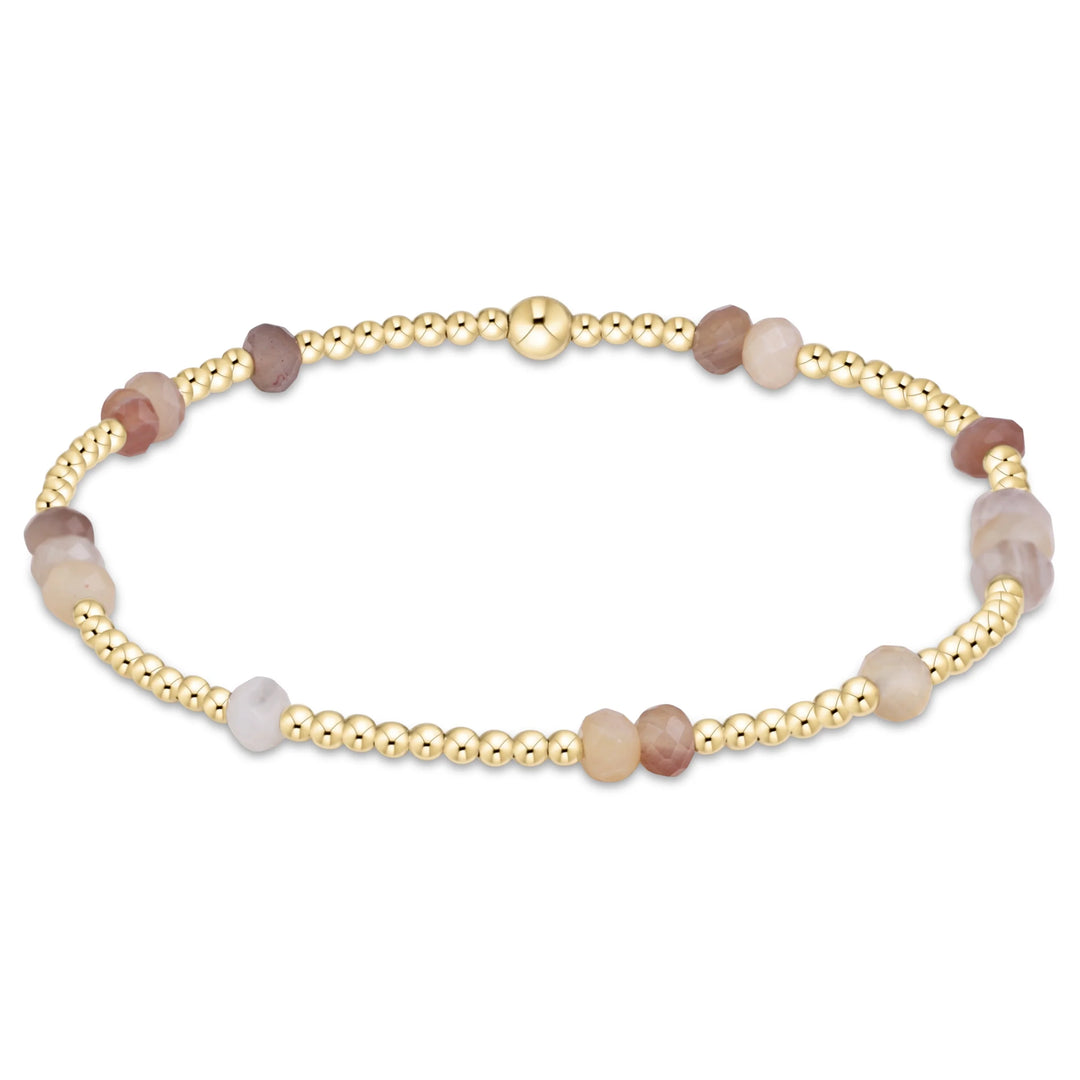 hope unwritten gemstone 4mm bracelet - botswana agate EXT