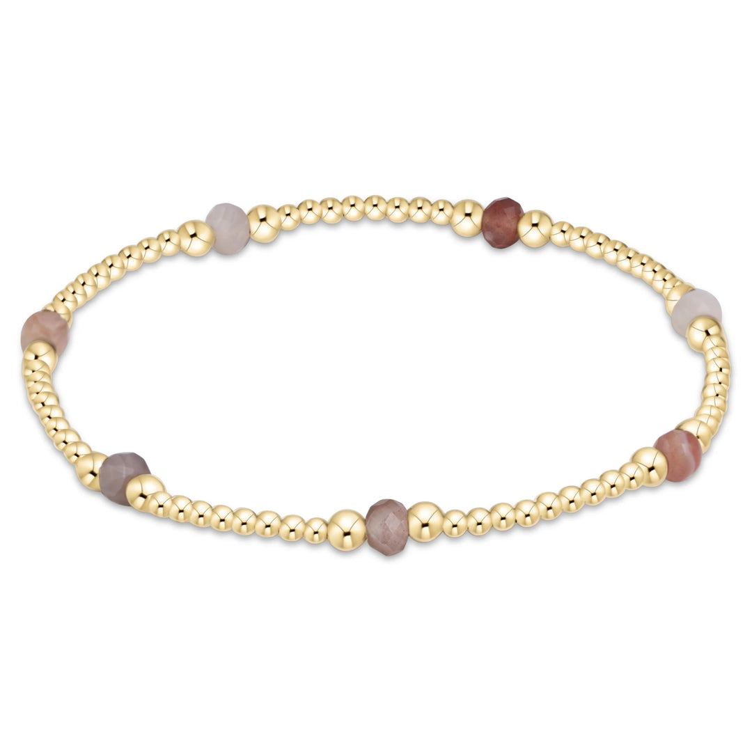 purpose gemstone 4mm bracelet - botswana agate EXT