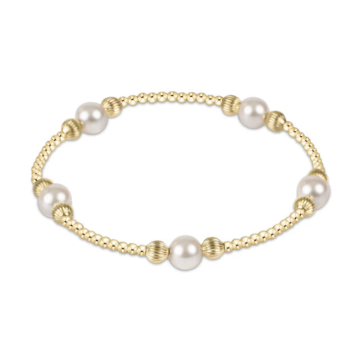 Dignity Gold Pearl Purpose 6mm Bracelet