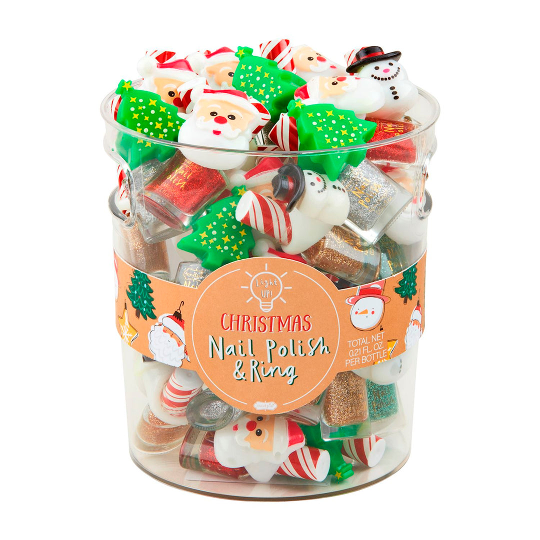 CHRISTMAS NAIL POLISH & RING SETS