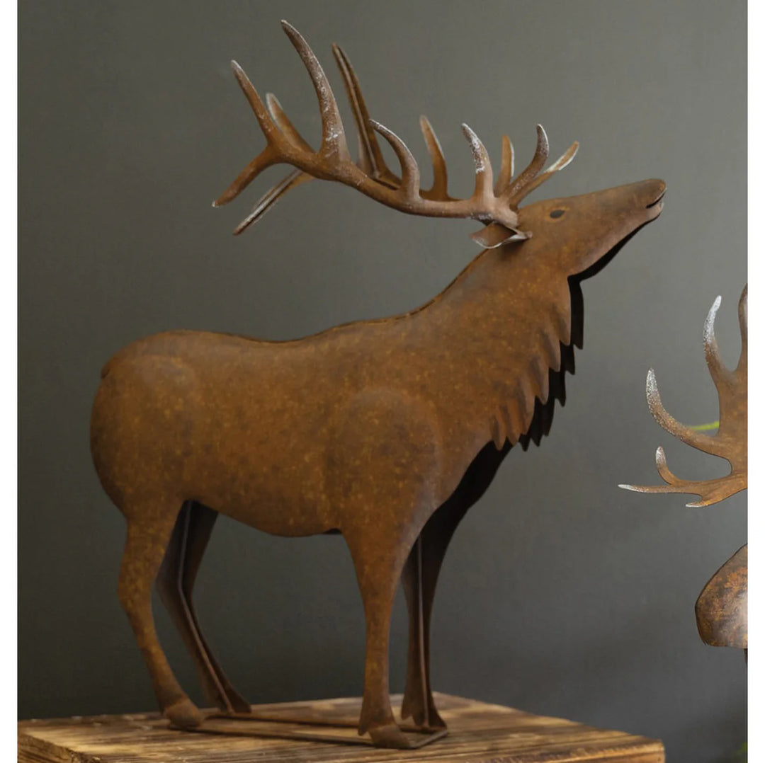 Rustic metal moose