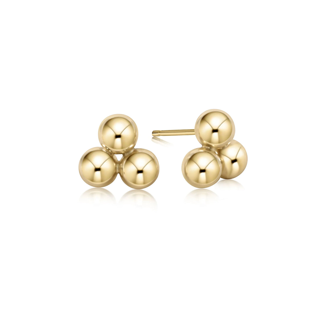 Classic Cluster Stud-6mm Gold