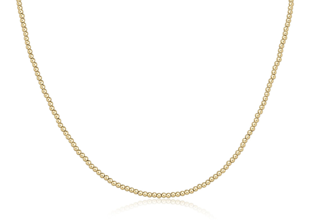 Classic Gold 2.5mm Bead Choker