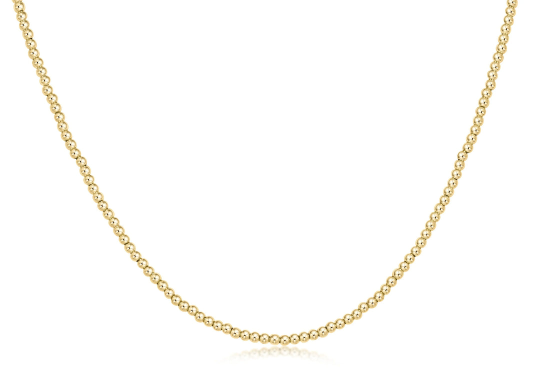 Classic Gold 2mm Bead Choker