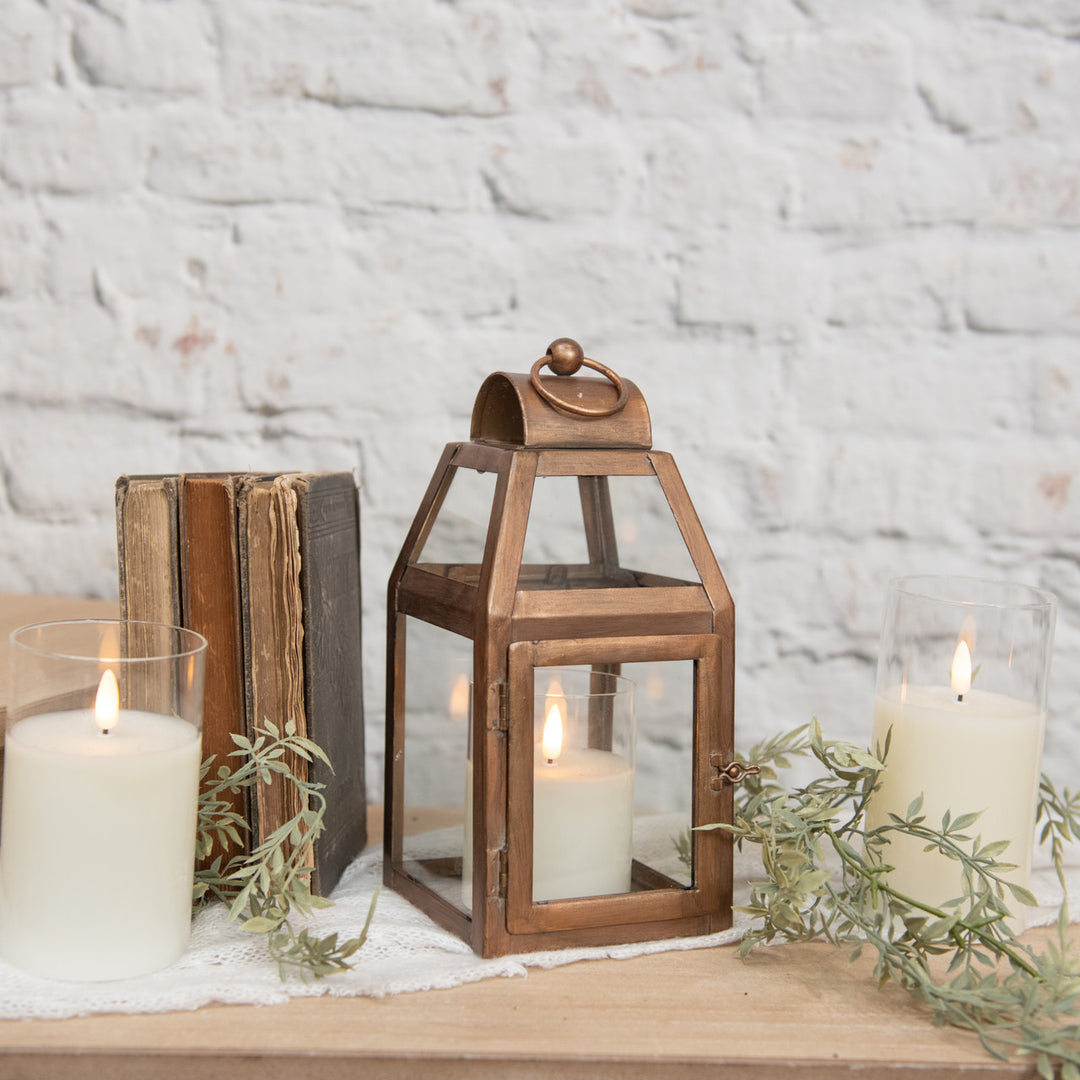 10.25" COPPER LANTERN