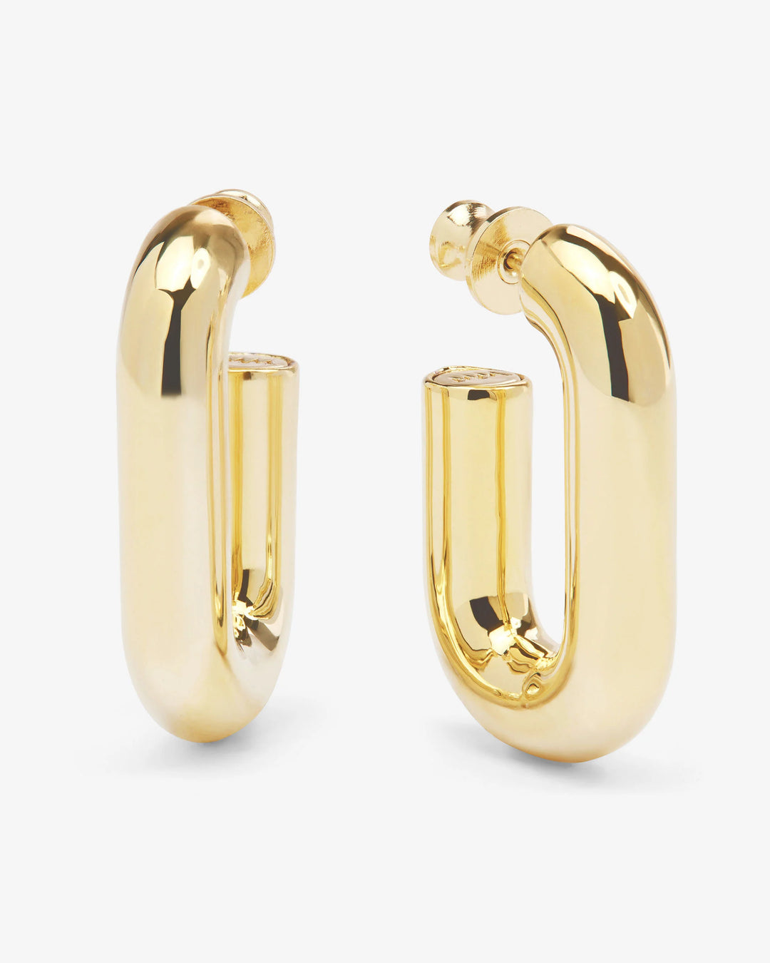 Frankie Chain Huggies-Gold Earrings
