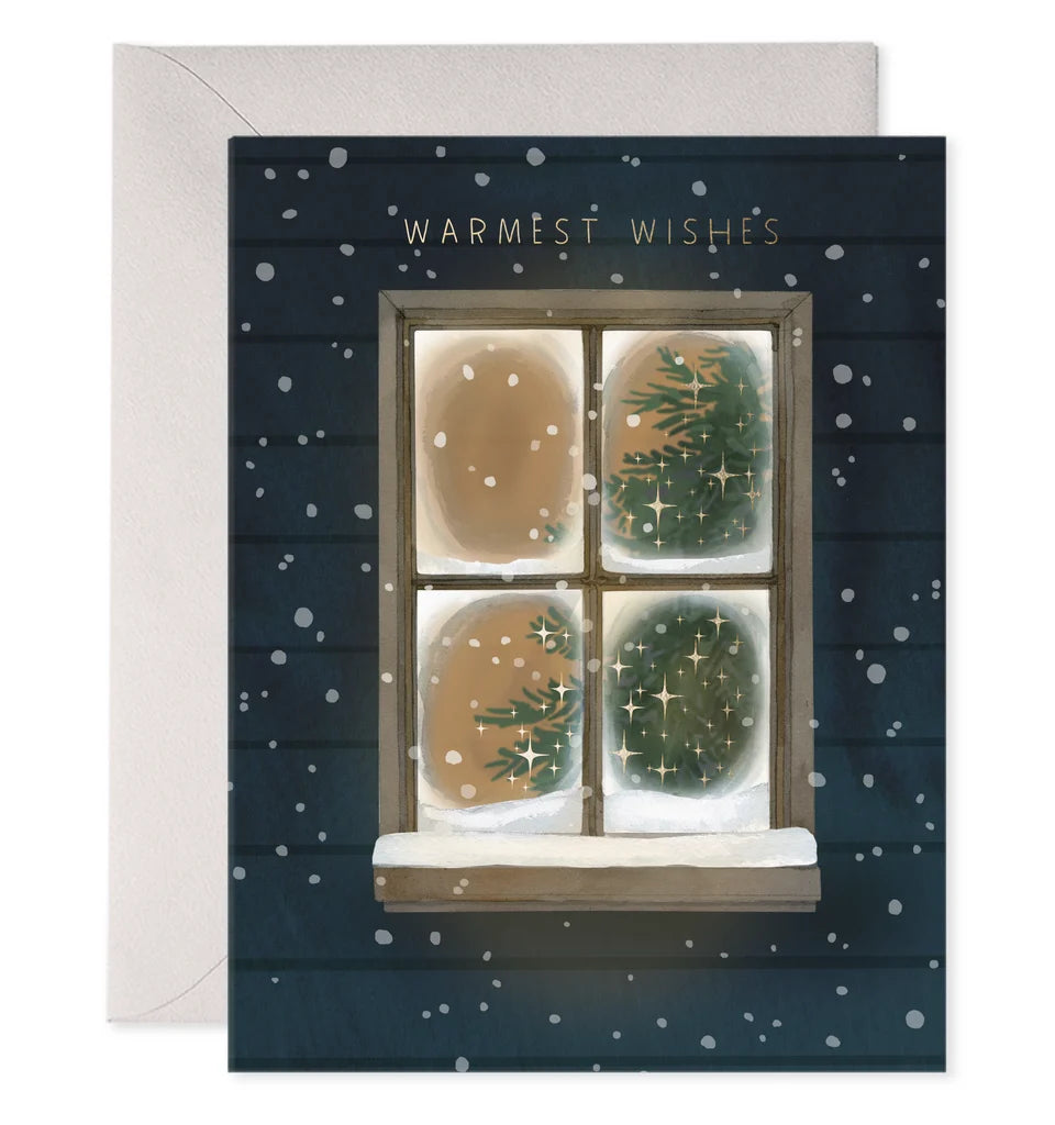 Set of 6 cards Frosted Window