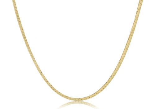 Herringbone Chain-Gold Choker