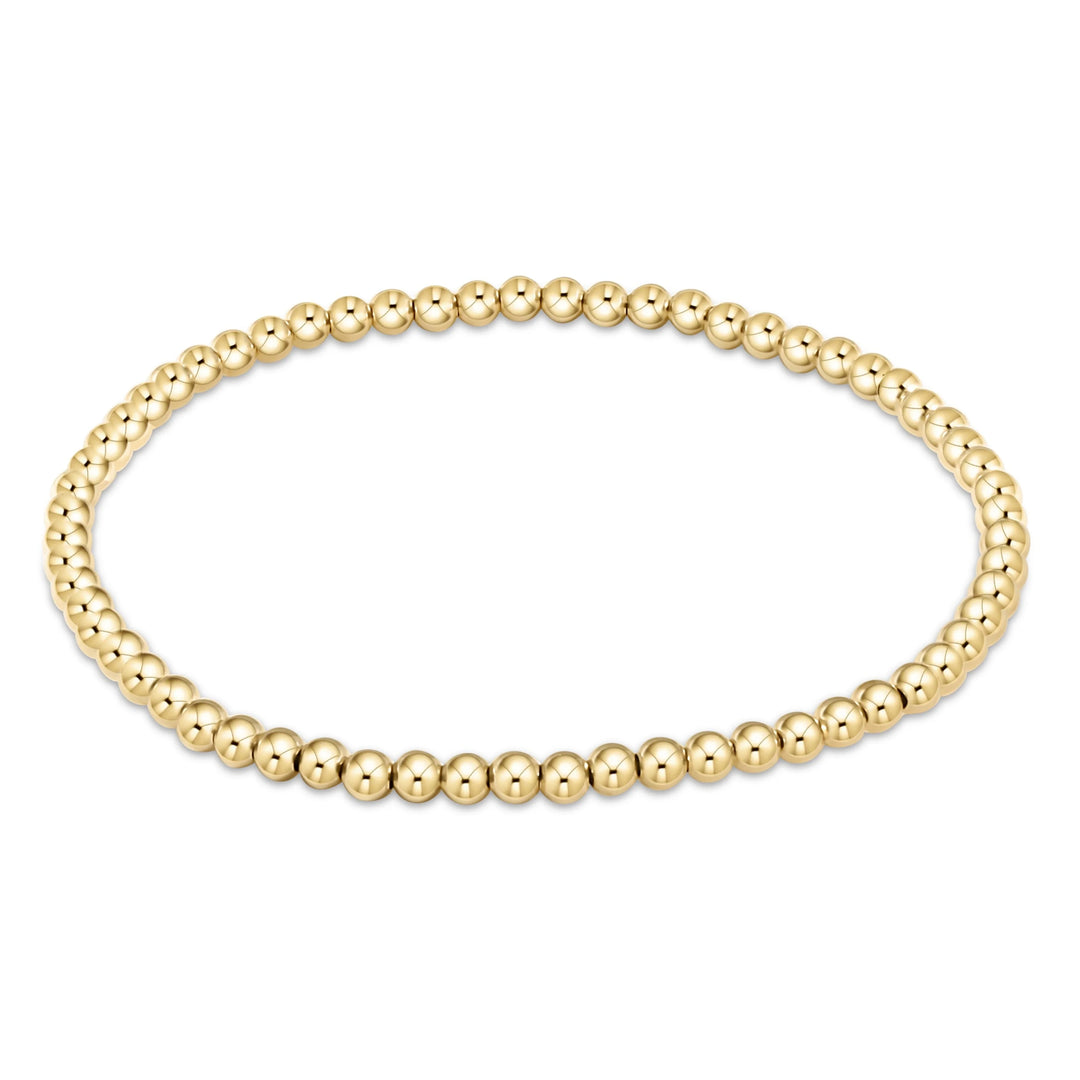 Classic Gold Beaded Bracelets (2mm-7mm)