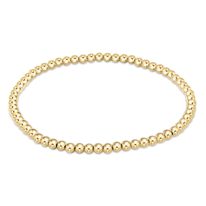 Classic Gold Beaded Bracelets (2mm-7mm)