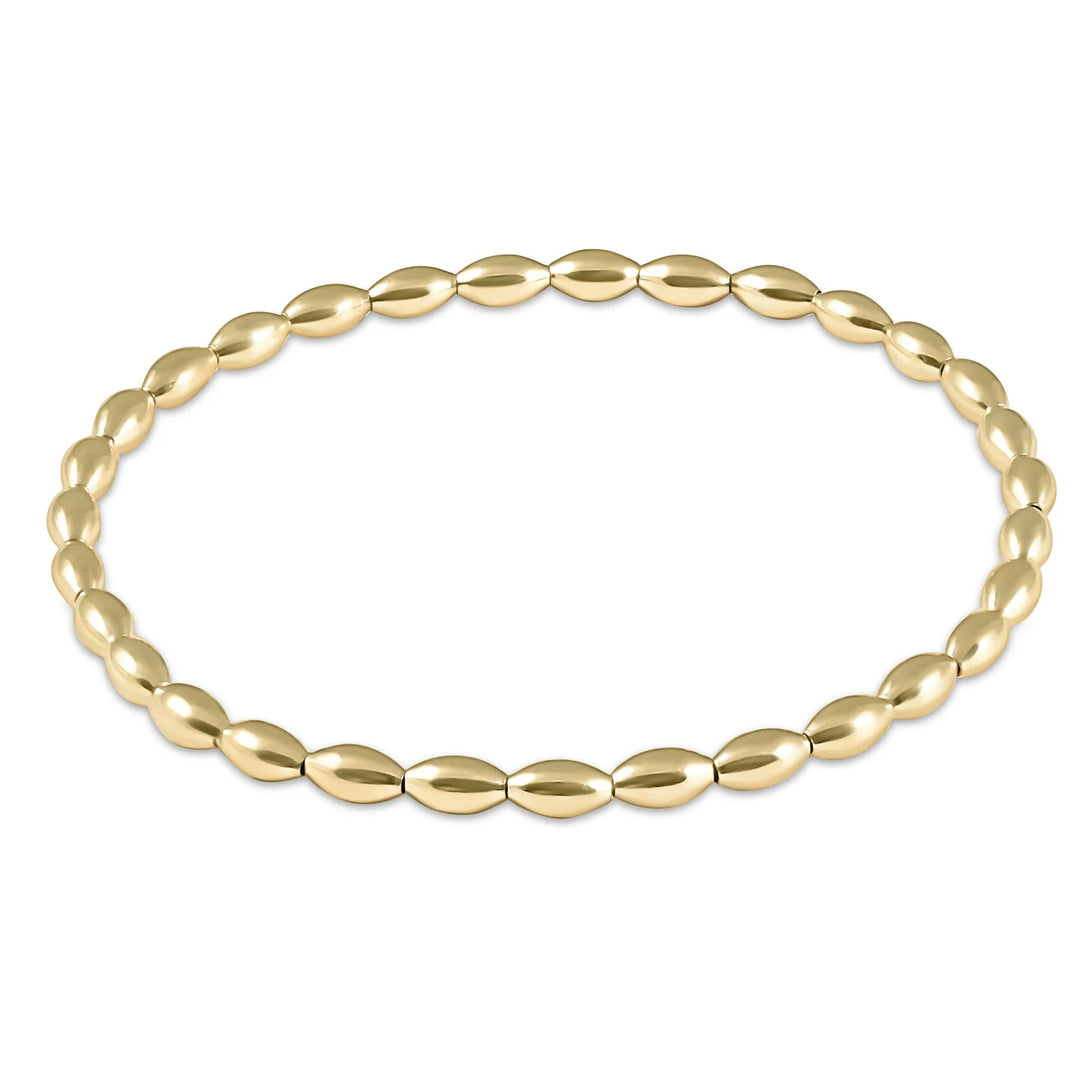 harmony small gold bead bracelet Extends