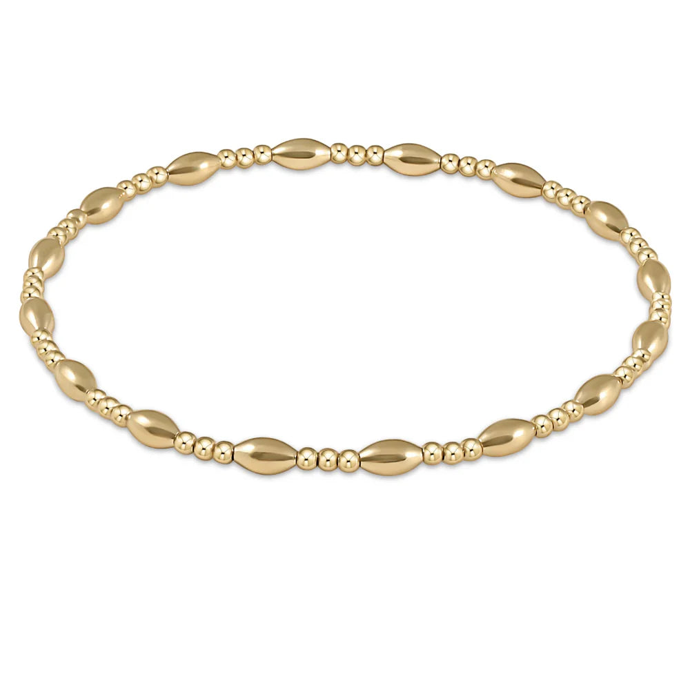 Harmony Sincerity Gold 2mm Bracelet Extends