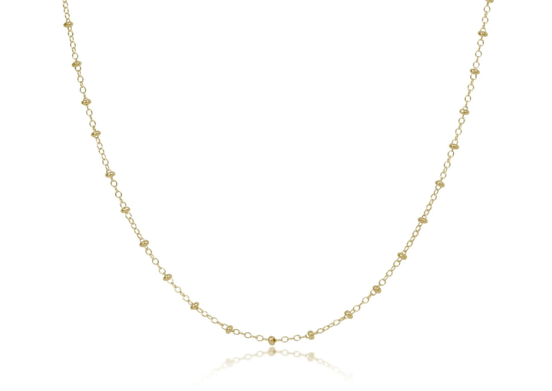 17"Choker Simplicity Chain Gold-Classic 2mm Gold