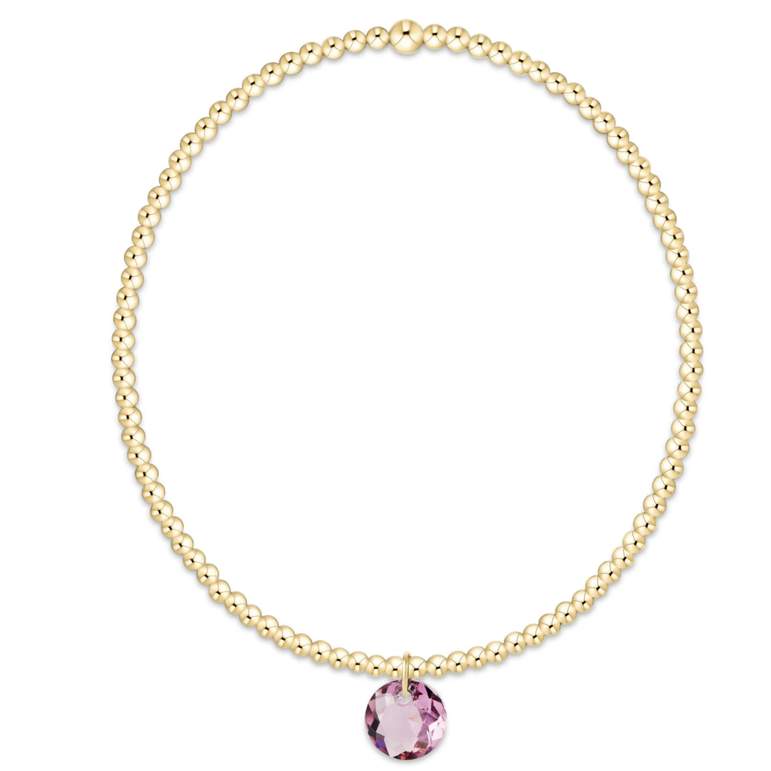 classic gold bracelet - reflection small charm - 02
