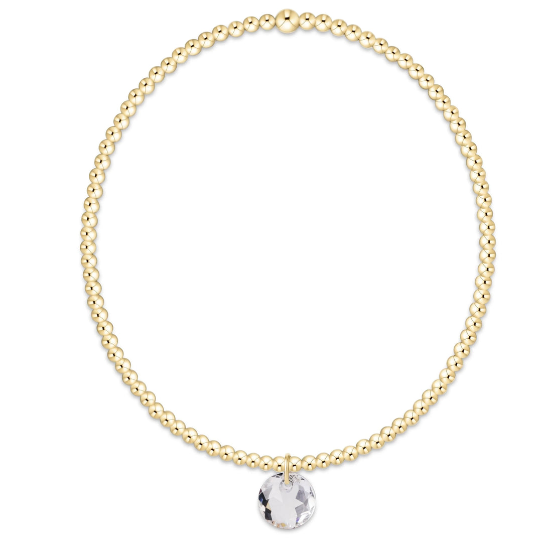 classic gold bracelet - reflection small charm - 04