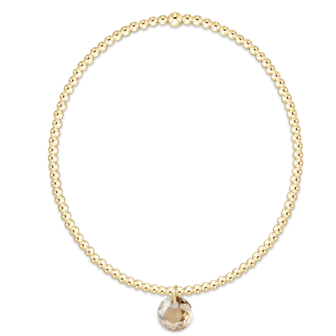 classic gold bracelet - reflection small charm - 11