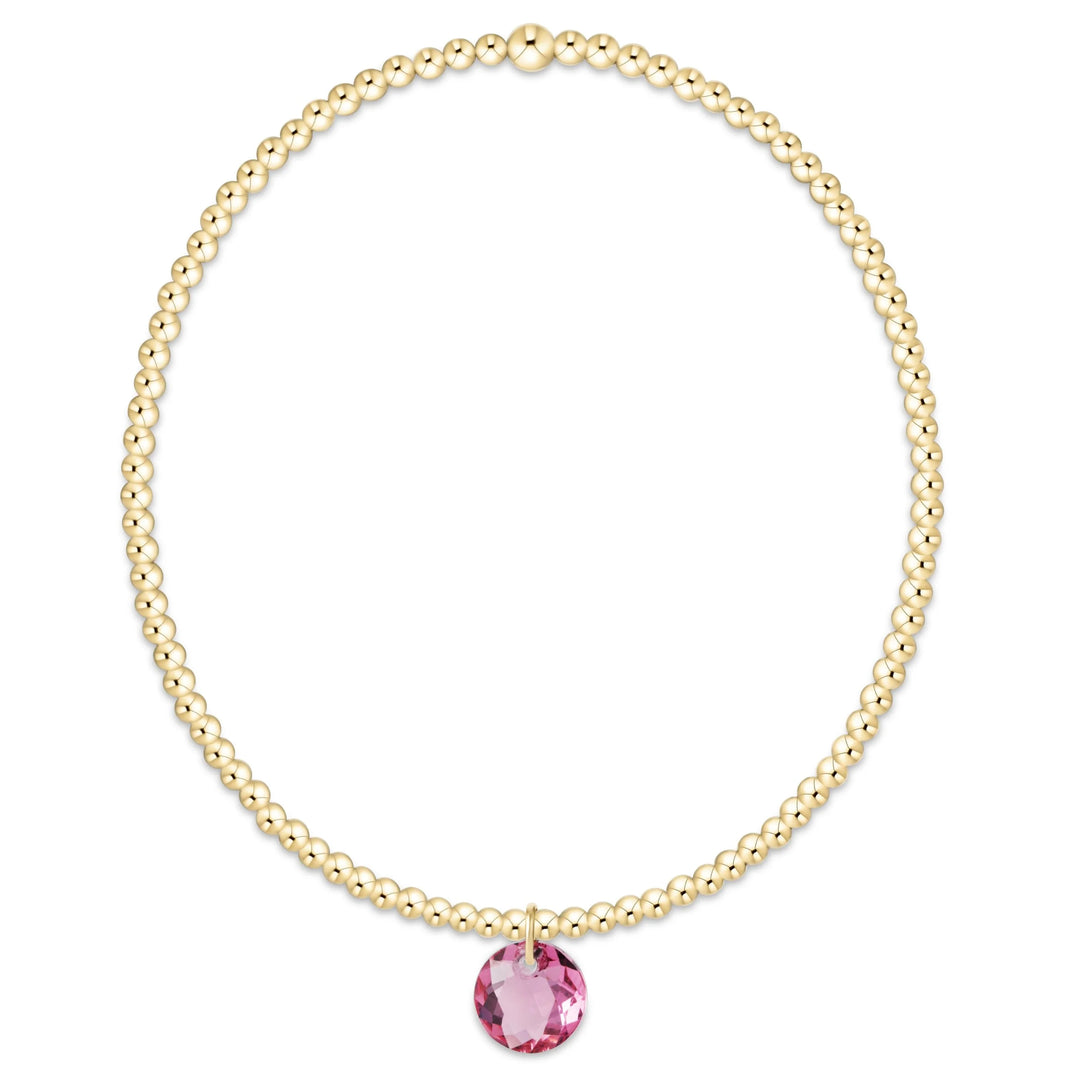 classic gold bracelet - reflection small charm - 10