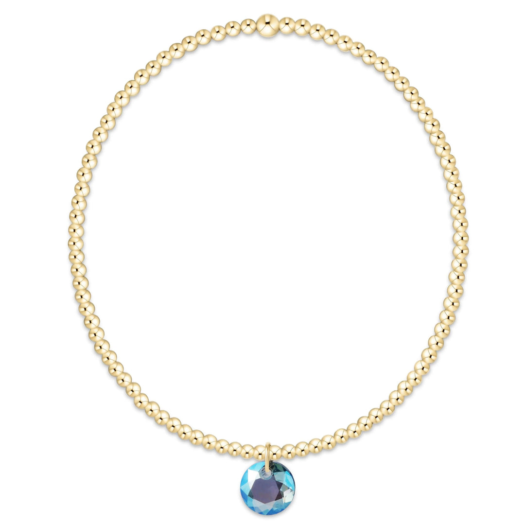 classic gold bracelet - reflection small charm - 03