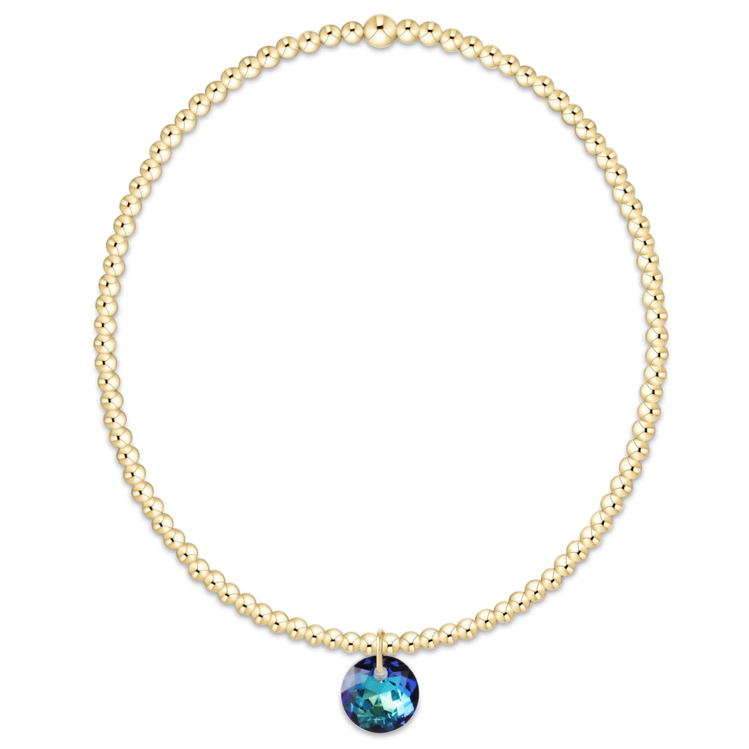 classic gold bracelet - reflection small charm - 12