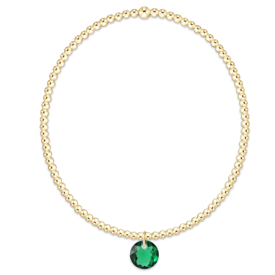 classic gold bracelet - reflection small charm - 05