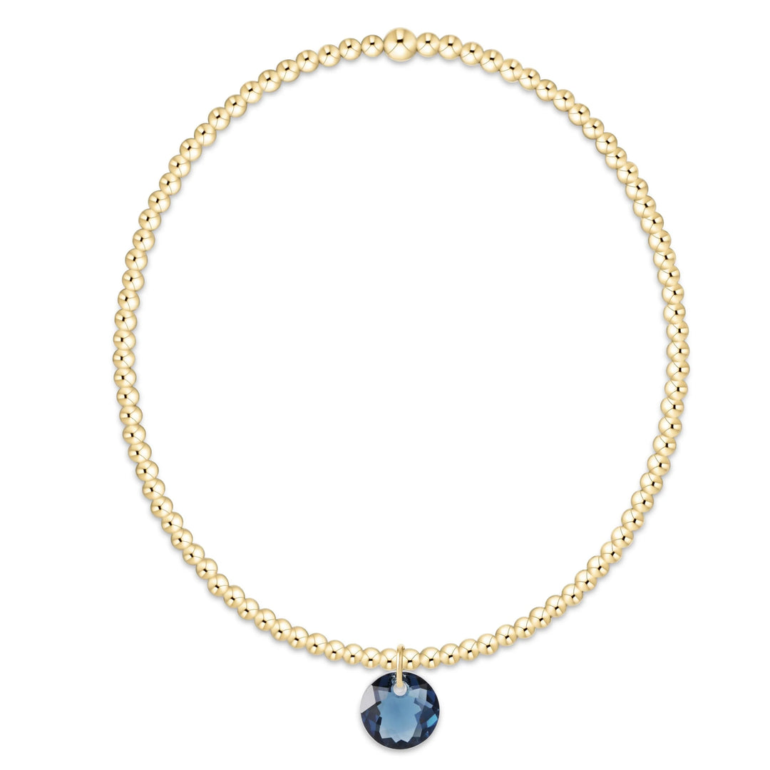 classic gold bracelet - reflection small charm - 09