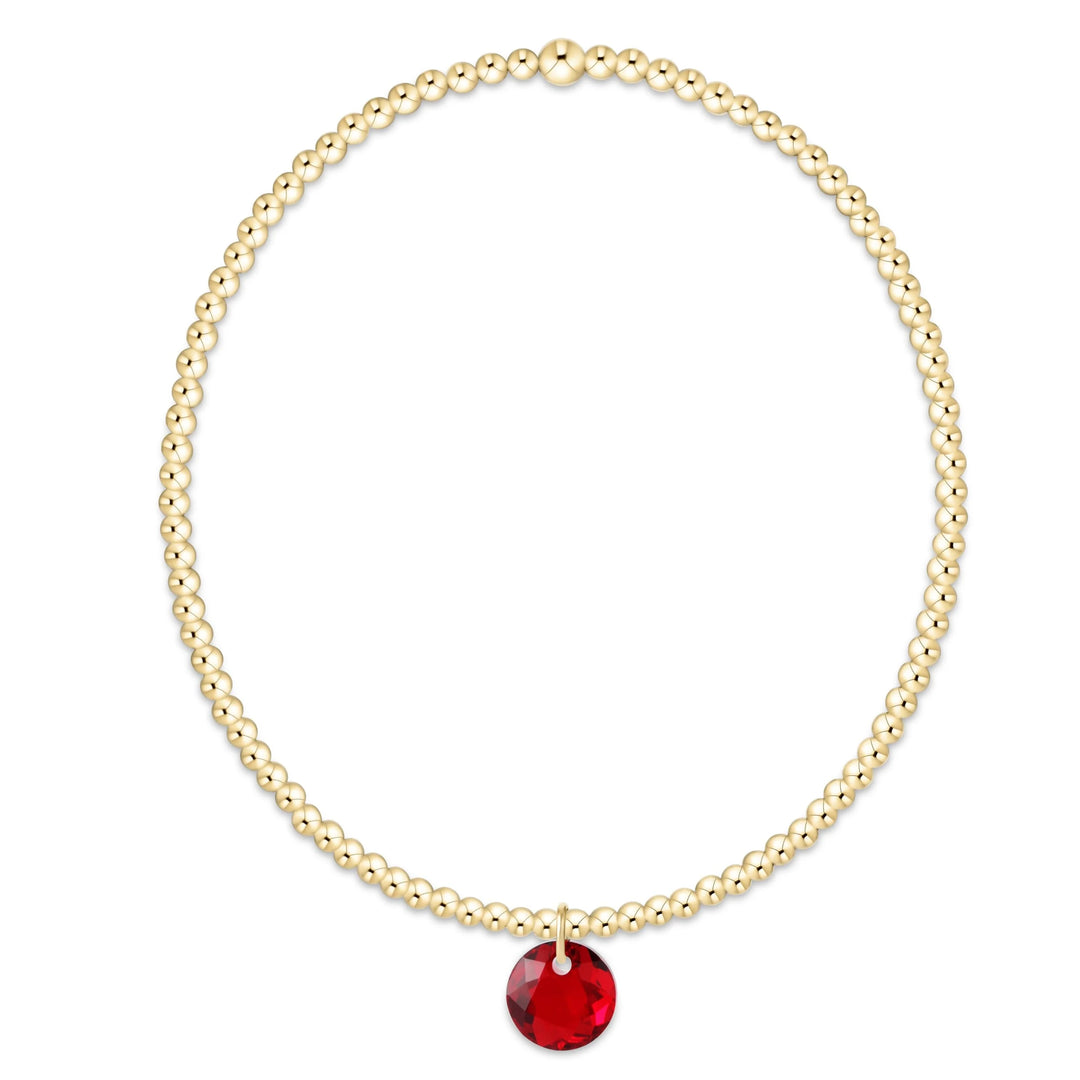 classic gold bracelet - reflection small charm - 07