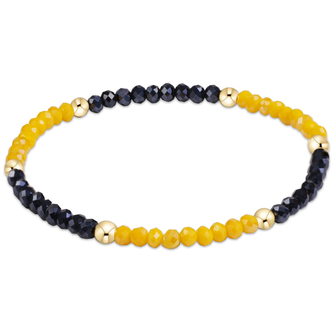 Wilmington Greyhounds Game day presence bracelet - golden yellow - navy