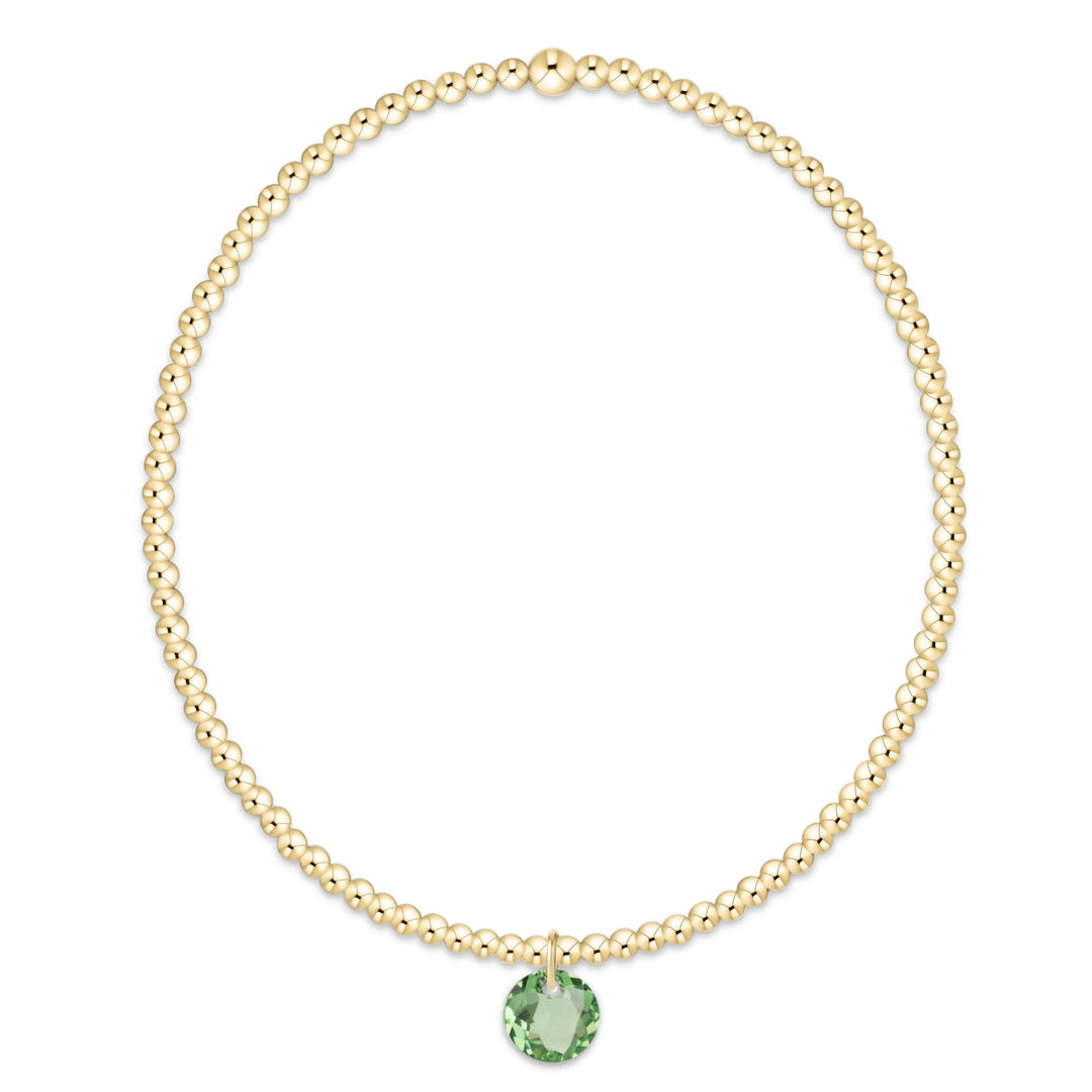 classic gold bracelet - reflection small charm - 08