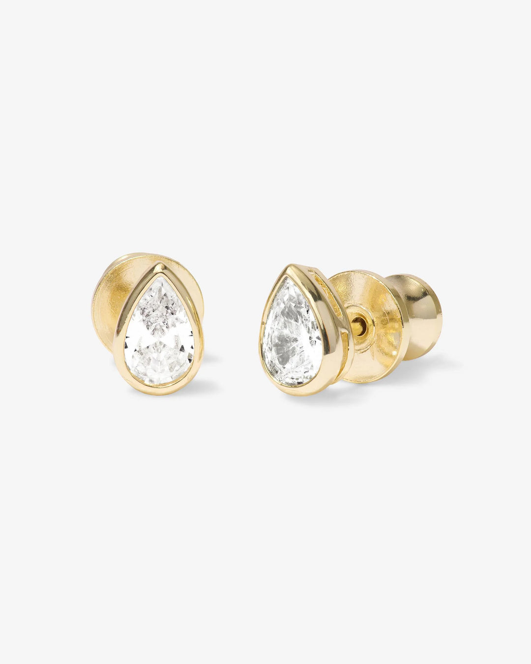 Isla 6mm Studs Gold|White Diamondettes