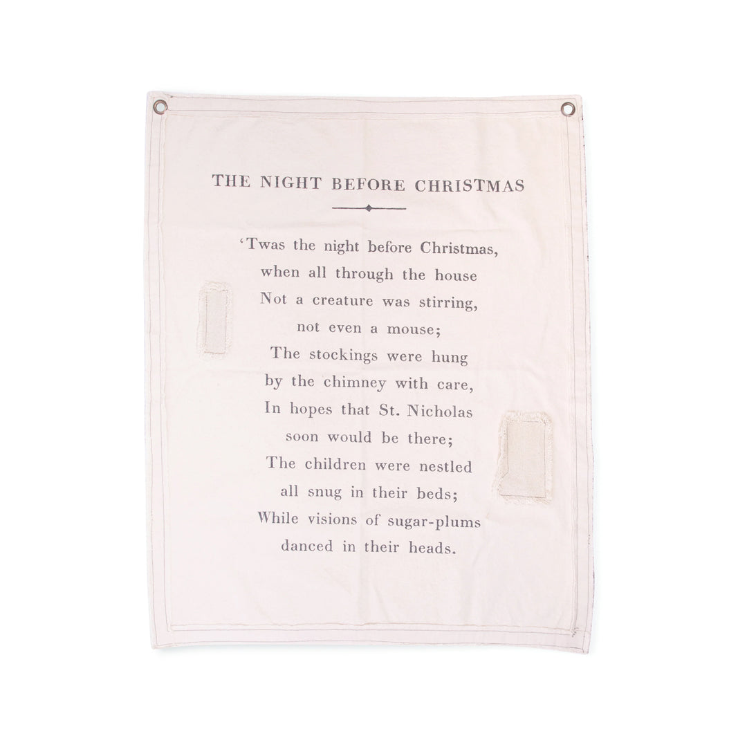 'Twas the night before Christmas Canvas Wall Hanging