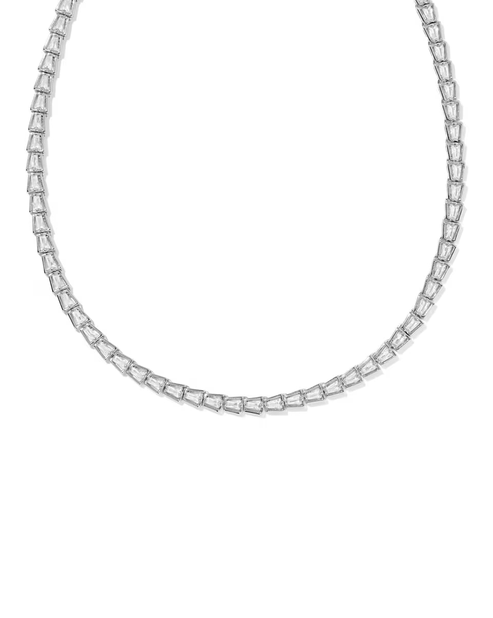 Bella Silver Tennis Necklace
