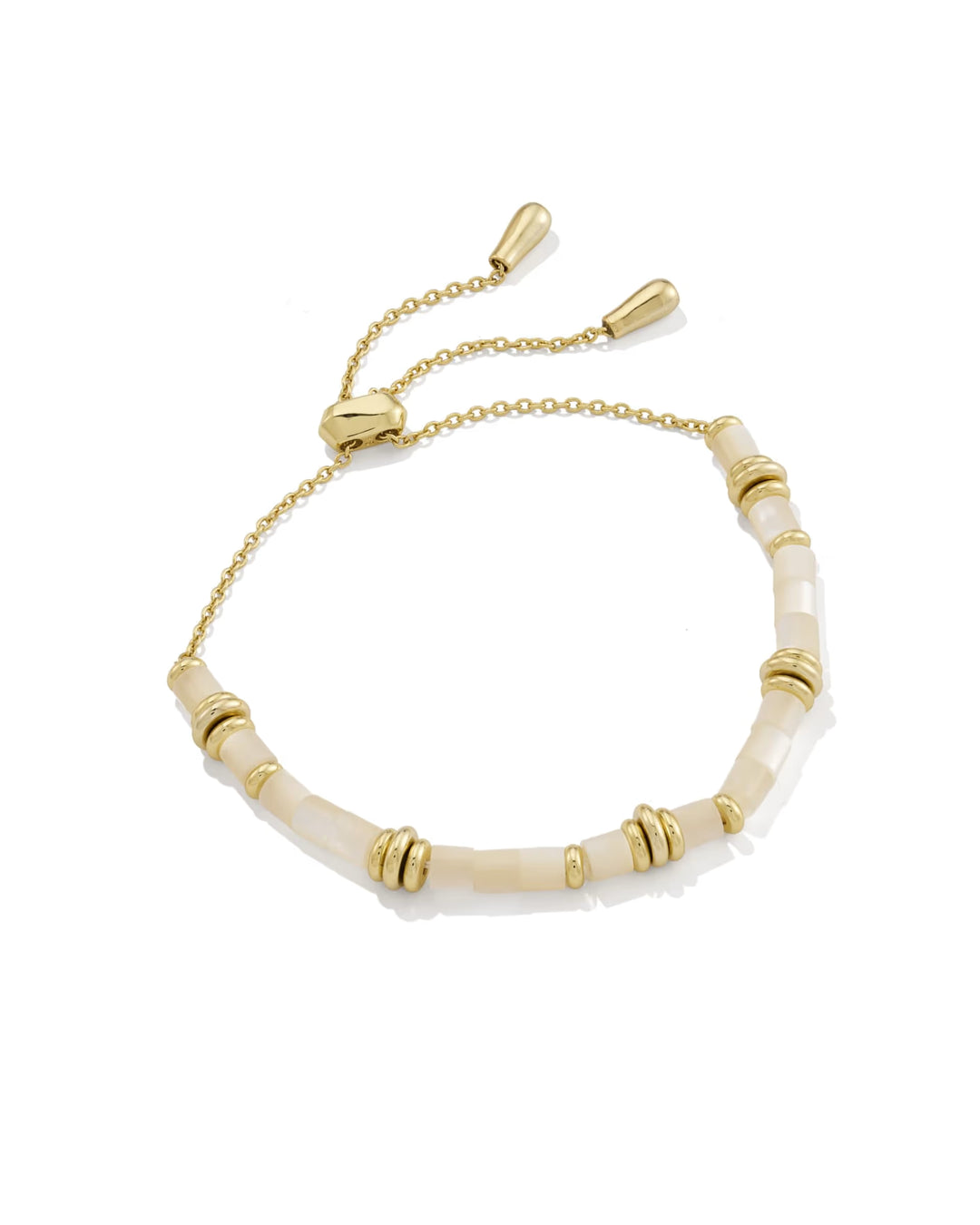 Bree Gold Beaded Delicate Chain Bracelet