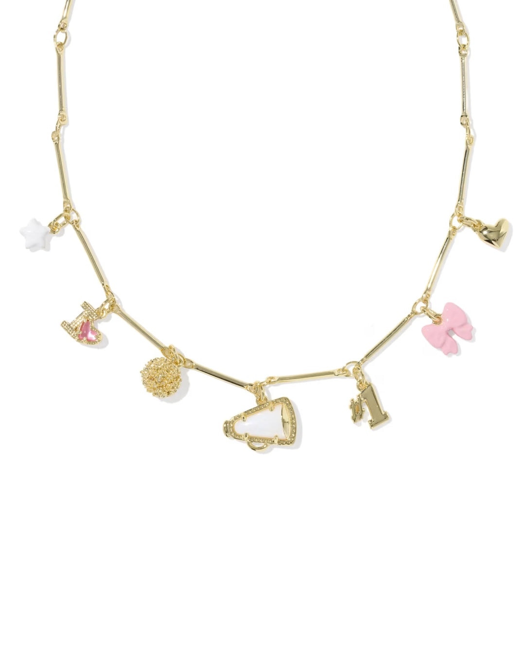 Cheer Gold Charm Necklace