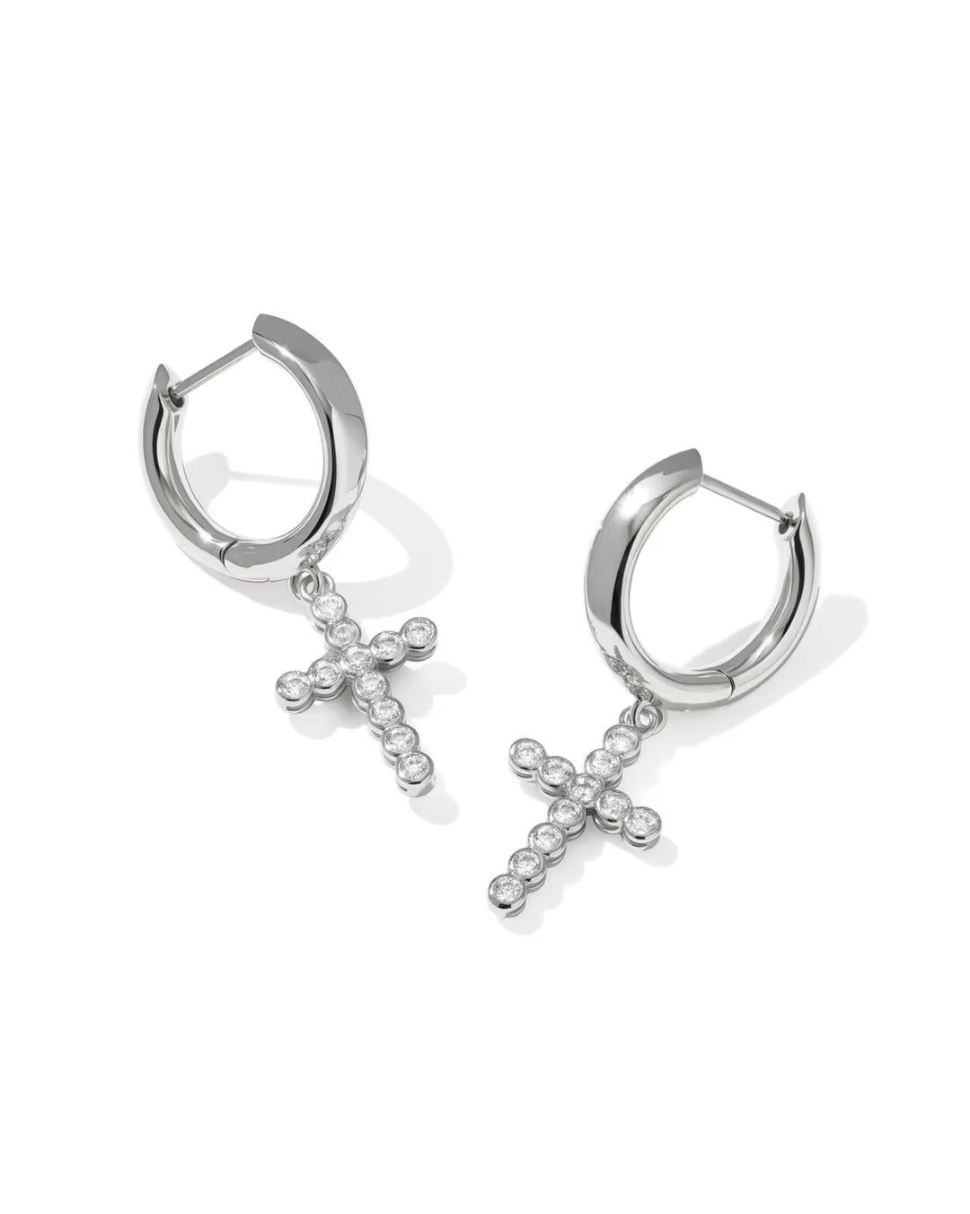 Kendra Scott Silver Cross Earrings