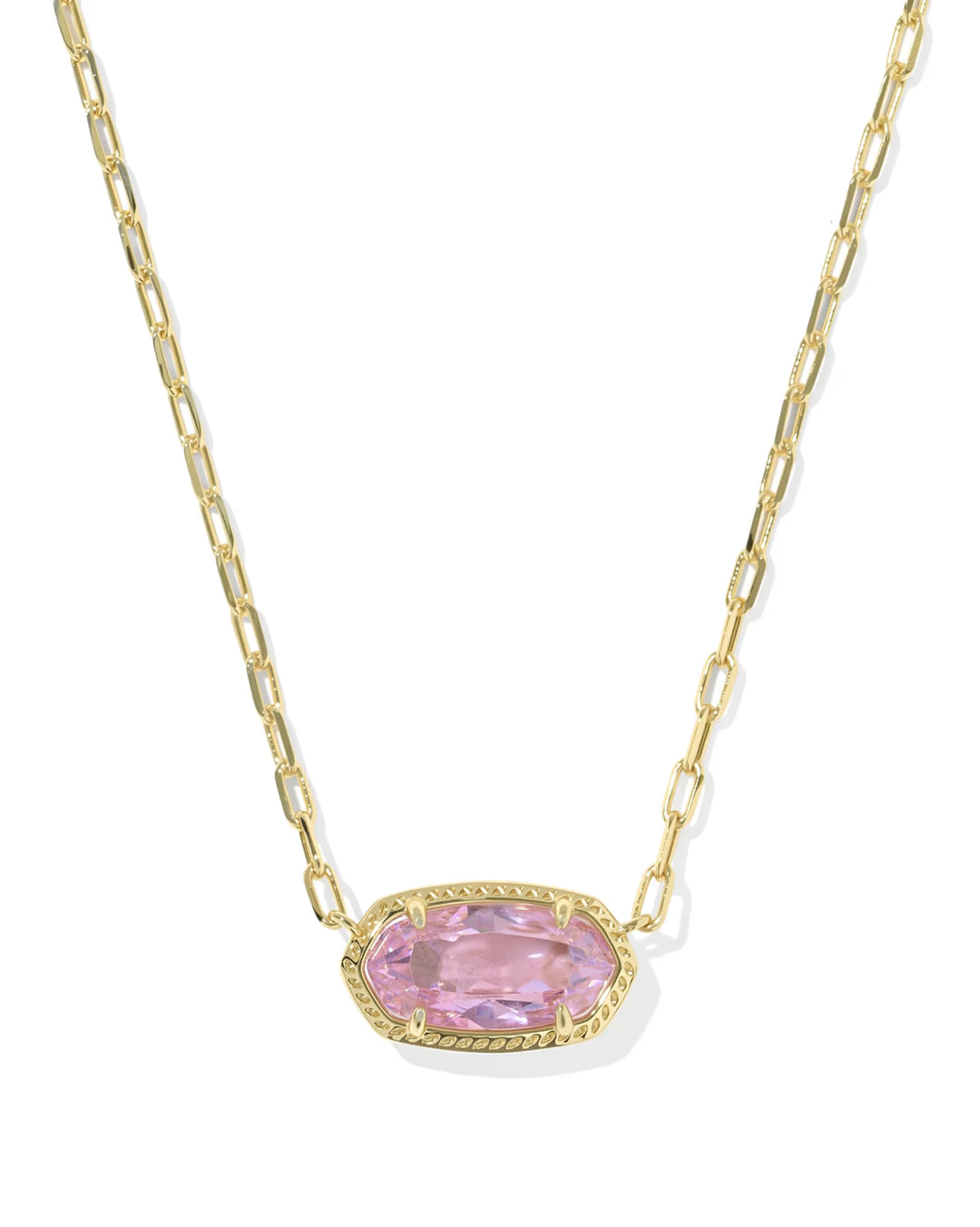 Elisa Luxe Gold Short Pendant Necklace