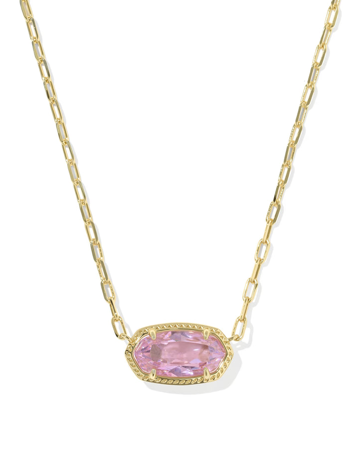 Elisa Luxe Gold Short Pendant Necklace
