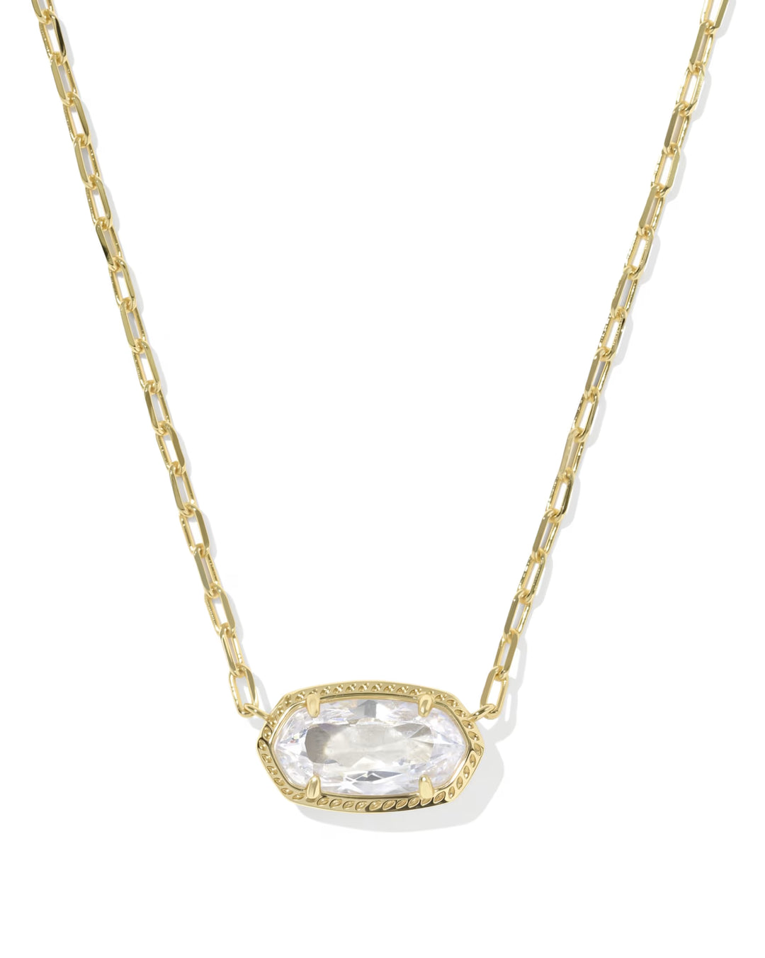Elisa Luxe Gold Short Pendant Necklace