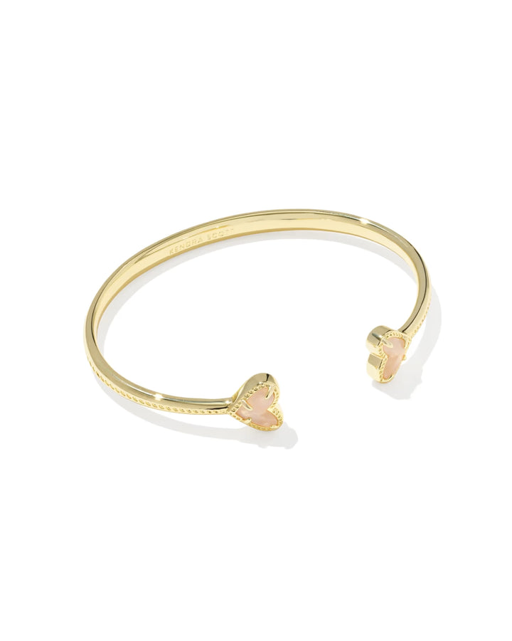 Framed Ari Heart Gold Cuff Bracelet