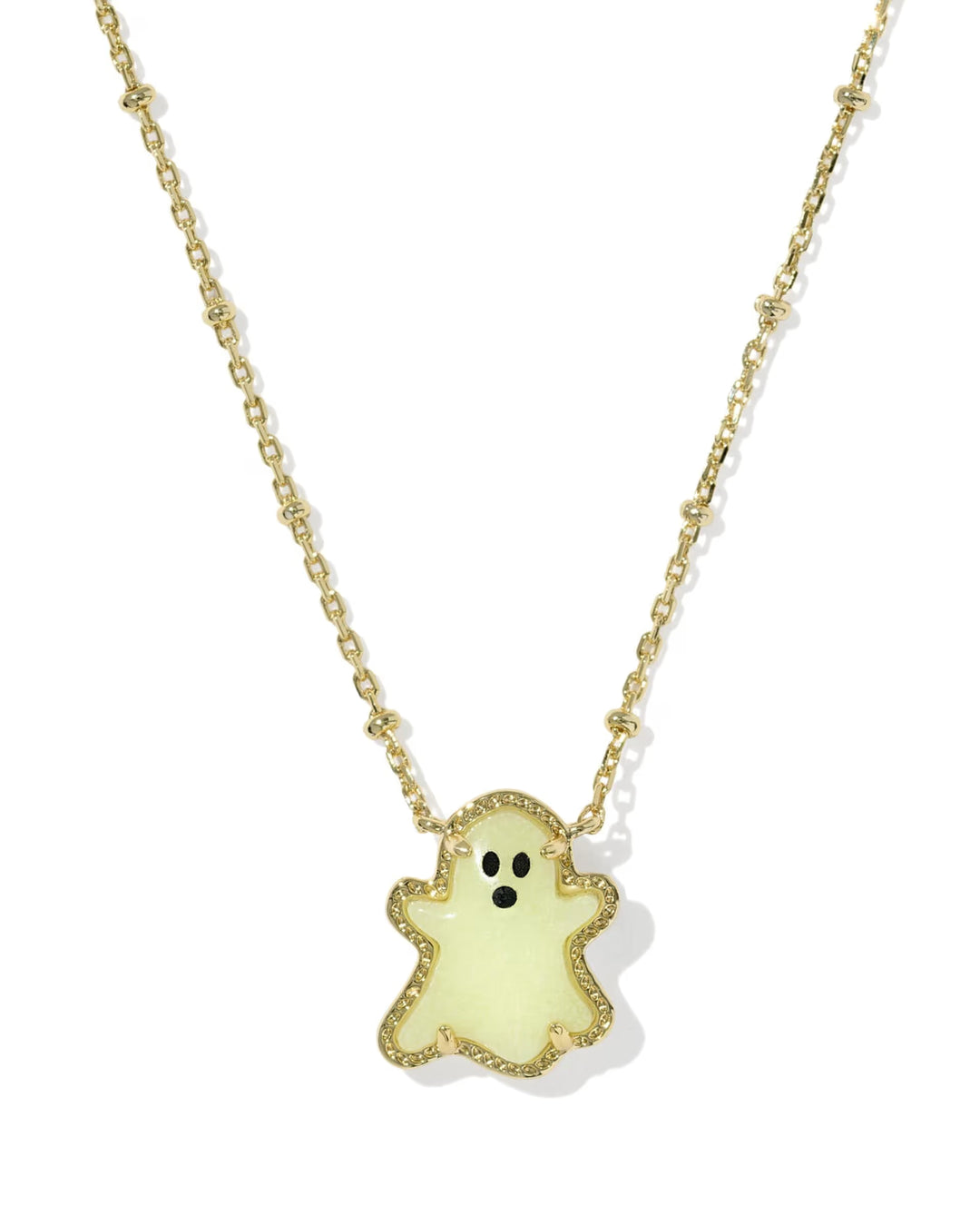 Ghost Gold Short Pendant Necklace