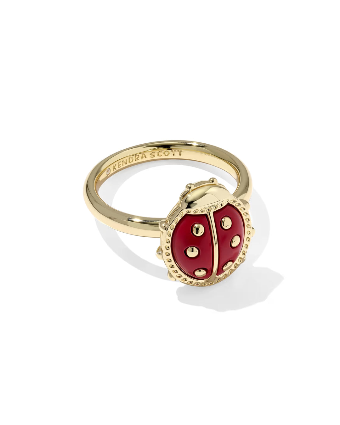 Ladybug Gold Band Ring